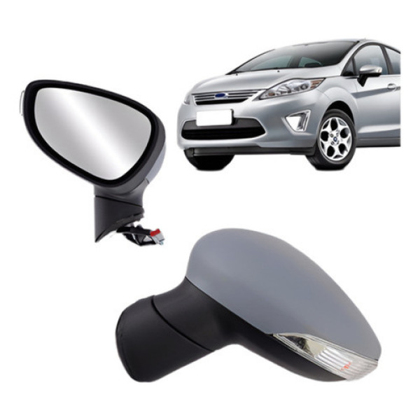 Retrovisor Eletrico New Fiesta 2011 2012 2013 Com Pisca Le