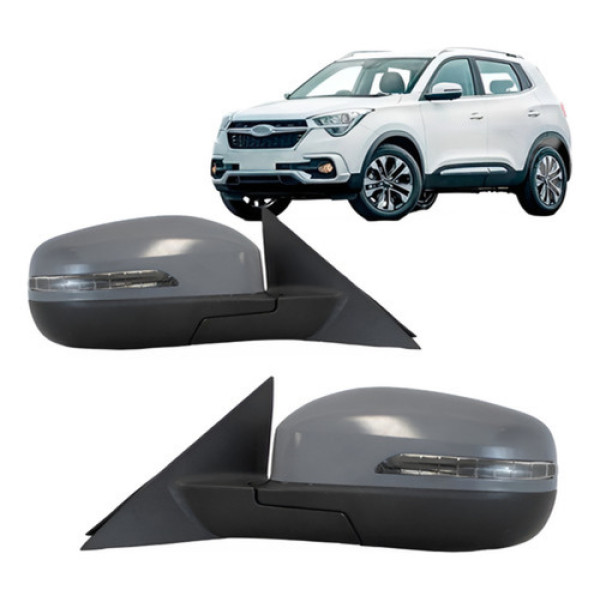 Par Retrovisor Tiggo 5x 2018 2019 2020 Eletrico Com Pisca