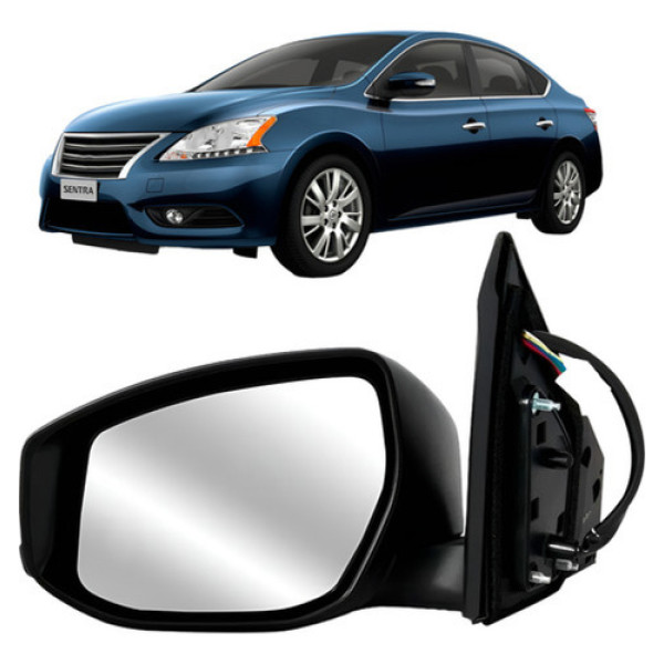 Retrovisor Sentra 2014 A 2016 Eletrico C/pisca Primer