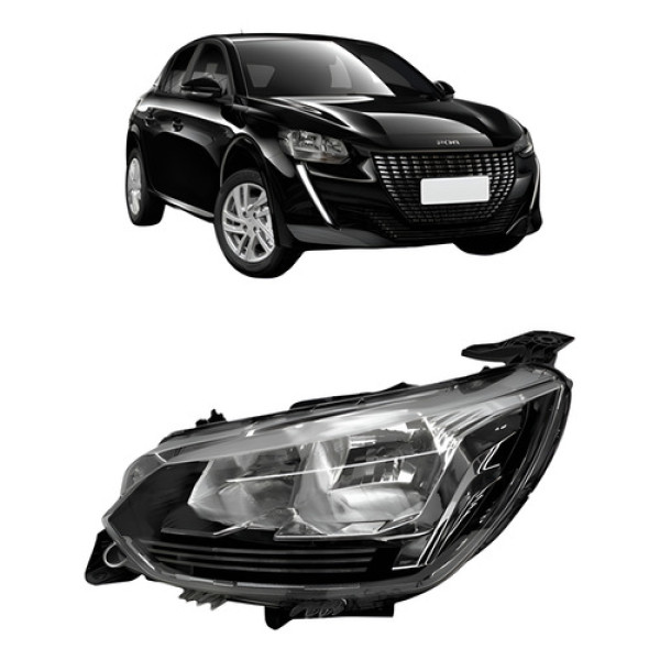 Farol Para Peugeot 208 Active 2020 2021 2022 2023