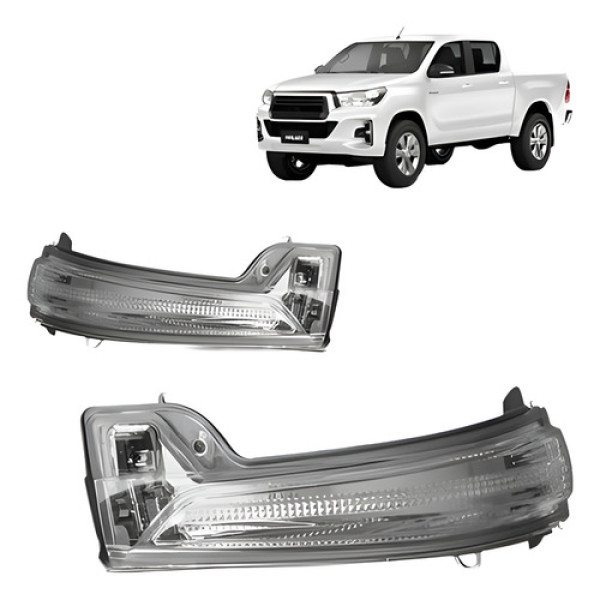 Par Pisca Retrovisor Hilux 2016 2017 2018 Novo