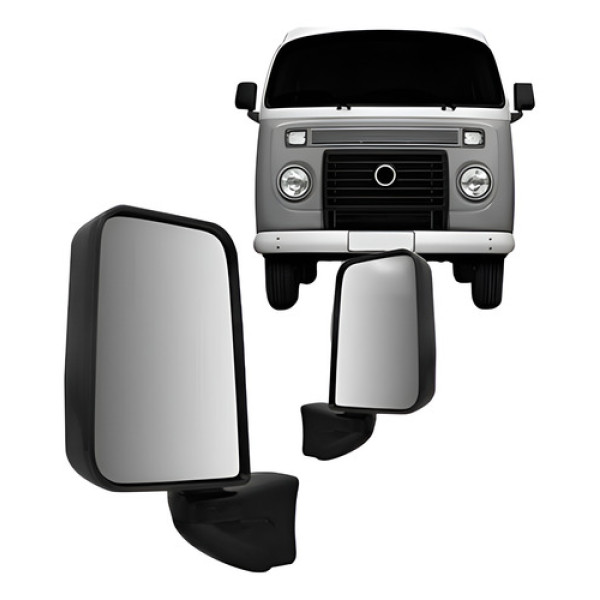 Par De Retrovisor Kombi Clipper 1998 A 2006.