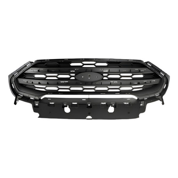 Grade Radiador Ecosport 2017-2019 Preto Sem Friso Preto