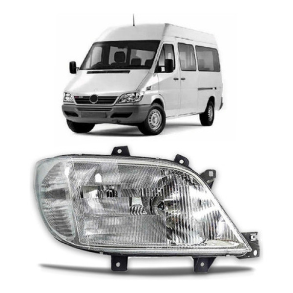 Farol Sprinter 2001 2002 2003 Raiado C/ Auxiliar