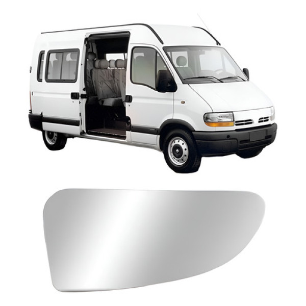 Lente Espelho Retrovisor Master 2003 A 2012 Inferior