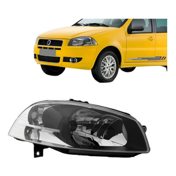 Farol Palio 2008/2012 Strada 2014/2017 Manual Fumê Oferta