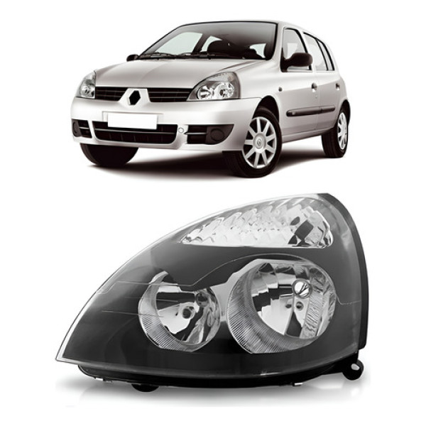 Farol Clio 2003 2004 2005 2006 2007 2008 A 2012 Preto