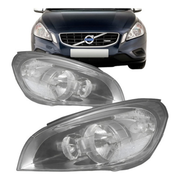 Farol Volvo V60 2011 2012 2013 Eletrico Com Led