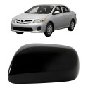 Capa Retrovisor Corolla 2008 A 2012 S/ Furo Preto Liso