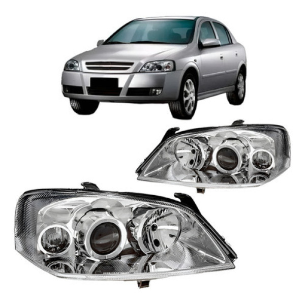 Farol Manual Astra 2003 A 2012 Cromado