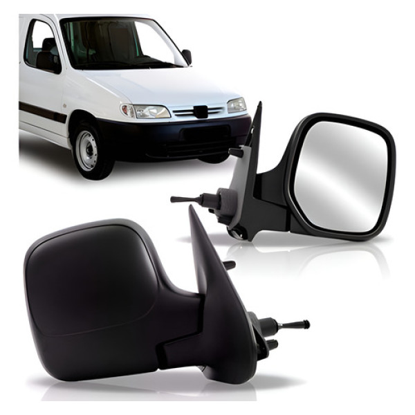Par Retrovisor Peugeot Partner 1998 Á 2004 Com Controle.