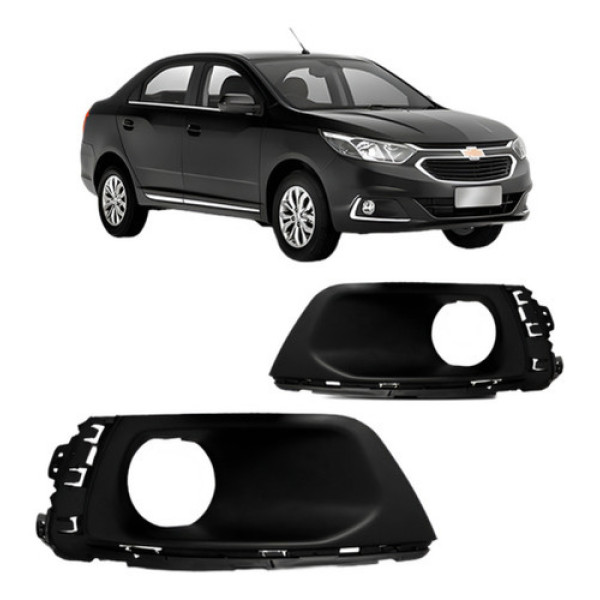 Moldura Grade Farol Milha Cobalt 2017 2018 2019 20 2021 2022 Esquerdo