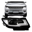 Farol Compass 2017 A 2021 Eletrico Com Motor Com Xenon E Led Direito/passageiro