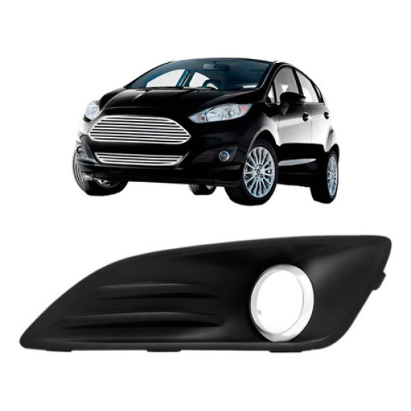 Moldura Milha Aro Cromado New Fiesta 2013 2014 2015 2016