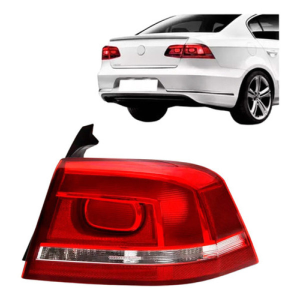 Lanterna Traseira Passat 2011 A 2014 Canto Vermelho