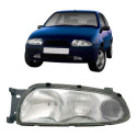 Farol 1998 1999 Cromado Com Pisca Cristal Modelo Original