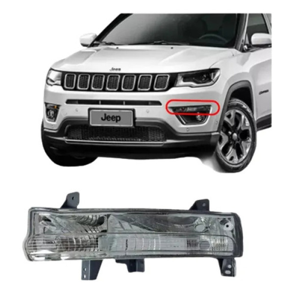 Pisca Lanterna Parachoque Jeep Compass 2017 2018 19 Esquerdo