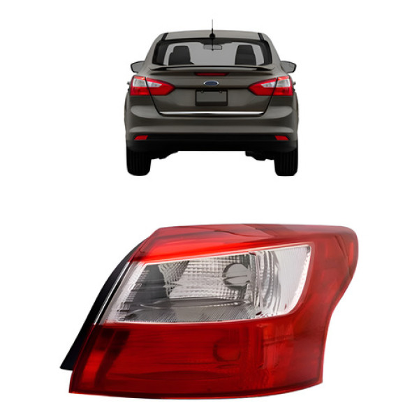 Lanterna Traseira Focus Sedan 2013 2014 2015 Depo Direito/passageiro