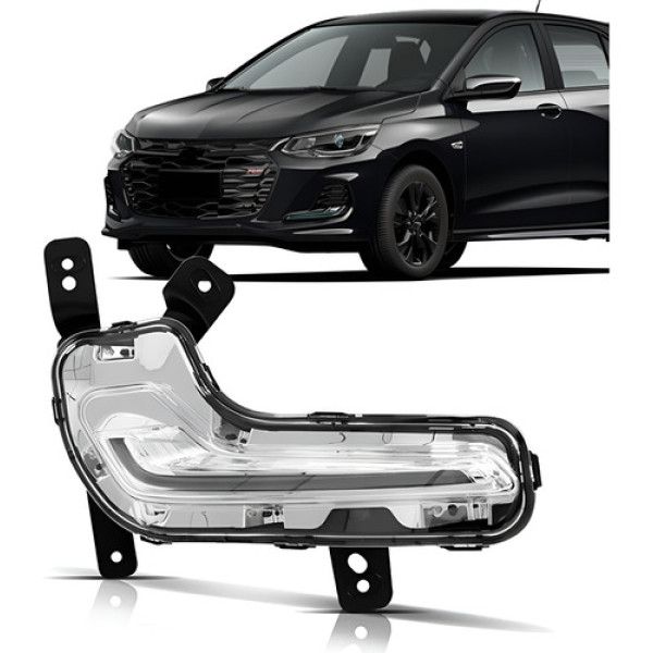 Farol Milha Drl Led Para Chevrolet Onix 2020 2021 2022 2024