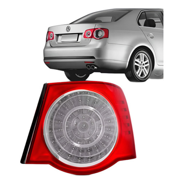 Lanterna Traseira Jetta 2007 2008 2009 2010 Canto Sedan