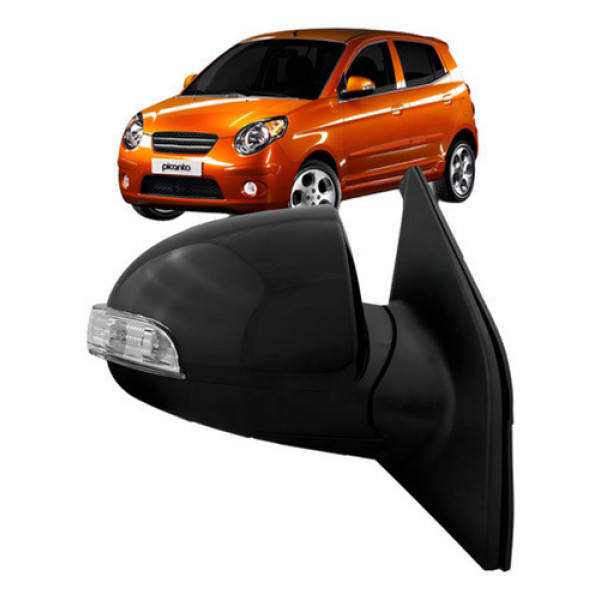 Retrovisor kia picanto ano 2008/2010 C/ Pisca Eletrico.