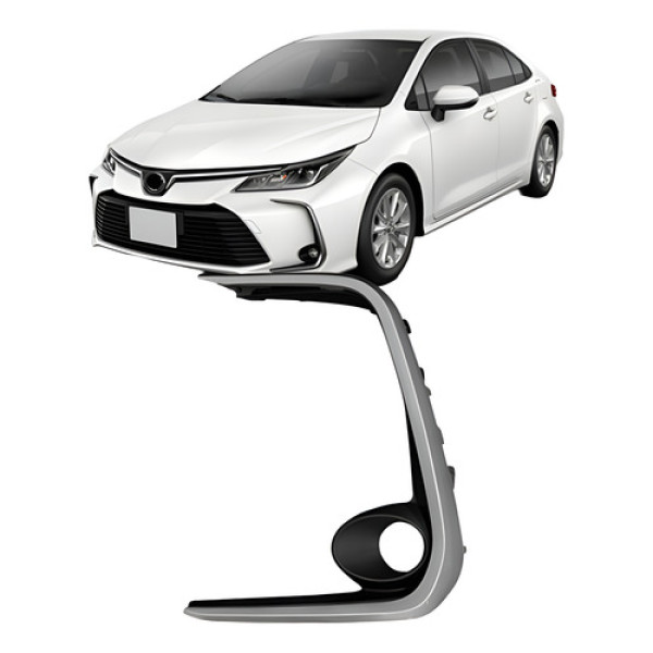 Moldura Milha Corolla 2020 2021 2022 C/ Moldura Cinza