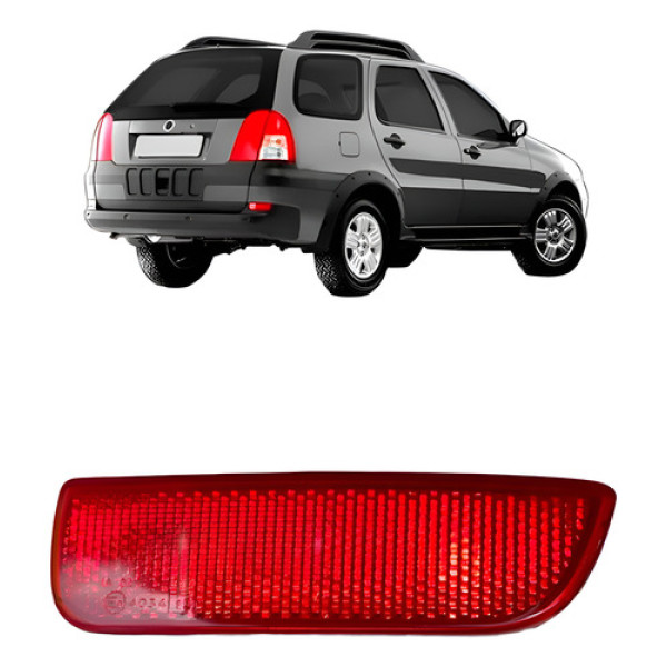 Refletor Parachoque Traseiro Palio Weekend 2004 2005 A 2008