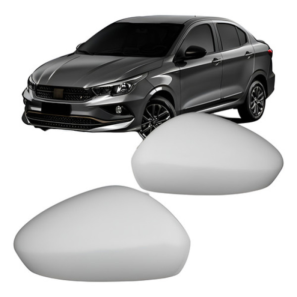 Jogo Capa Retrovisor Argo Cronos 2017 A 2023 Primer Sem Furo