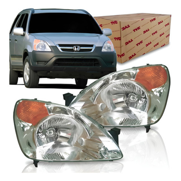 Farol Honda Crv Ano 2002 2003 2004 Pisca Ambar Tyc.