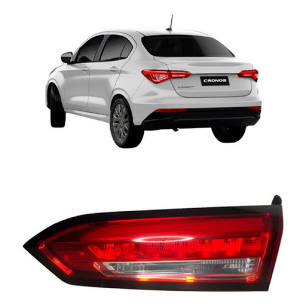 Lanterna Para Fiat Cronos 2017 A 2024 Mala Com Led