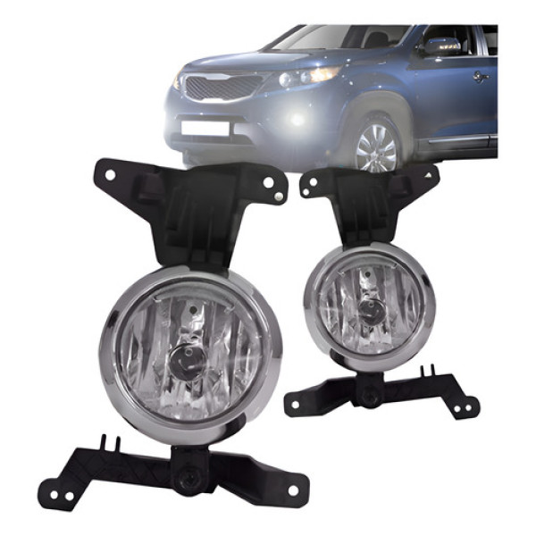 Par Farol Milha Sorento 2010 2011 2012 2013 Com Suporte
