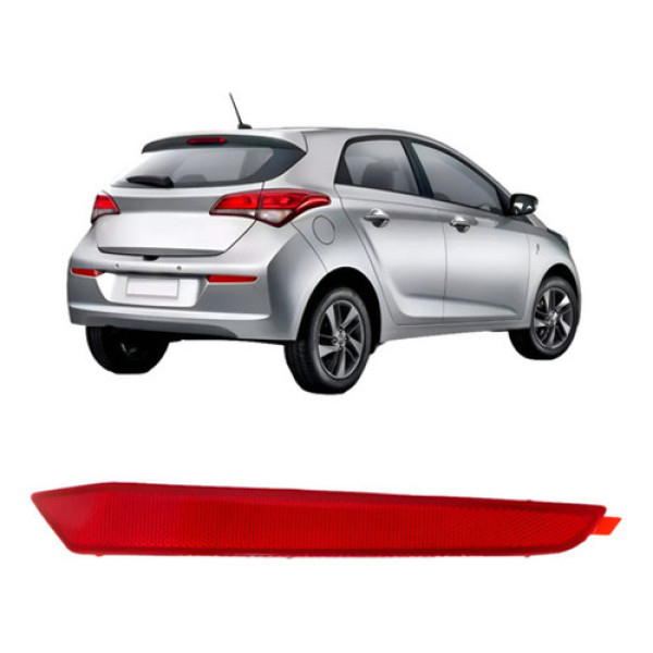 Refletor Parachoque Traseiro Hb20 Hatch 2016 A 2019