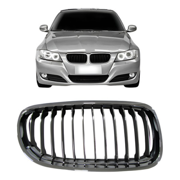 Grade Central Bmw 320 2009 2010 2011 2012 Cromada Com Friso
