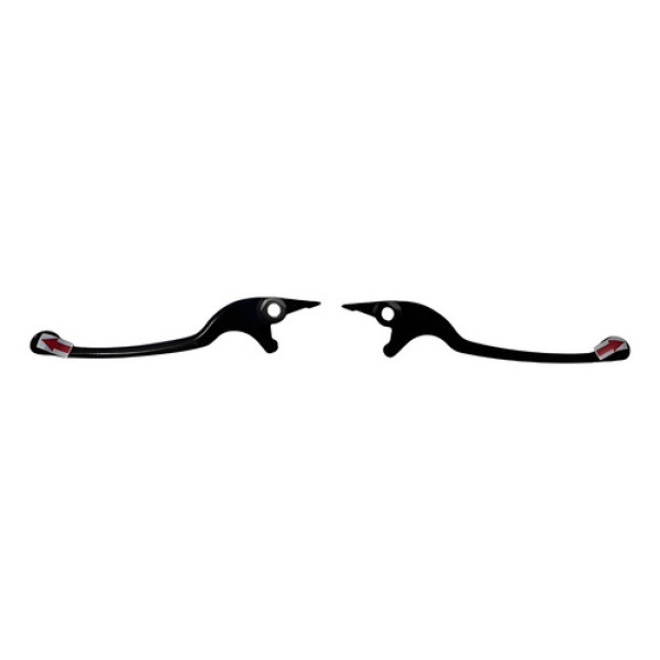 Par Manete Freio Yamaha N Max 160 17/23 Orig Ralado 54185 Preto