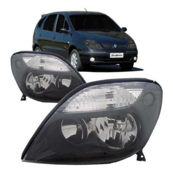 Par Farol Scenic 2001 02 03 04 05 06 07 08 09 Mascara Negra