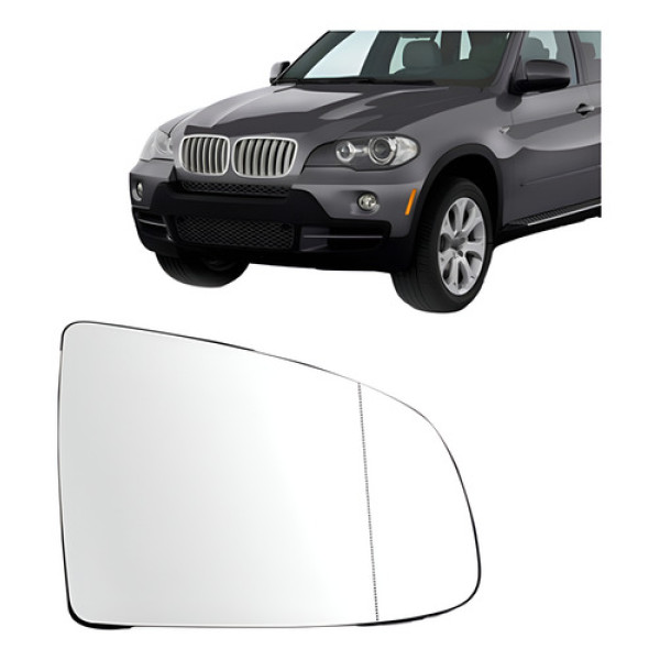 Lente Retrovisor Bmw X6 2010 A 2011 Com Aquecedor