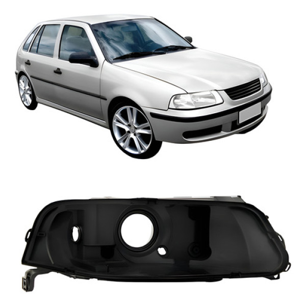 Carcaça Farol Gol G3 1999 2000 2001 2002 2003 Foco Simples