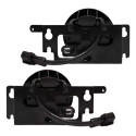 Kit Farol Milha Auxiliar Civic 1999 2000 Com Grade Preta.