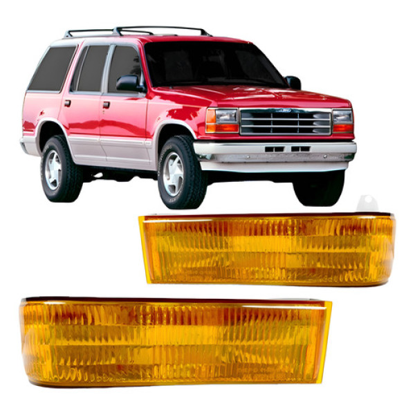 Pisca Lanterna Para Ford Explorer 91 92 93 94 Inferior Ambar