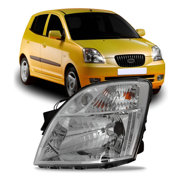 Farol Picanto 2006 2007 Modelo Original Esquerdo/motorista