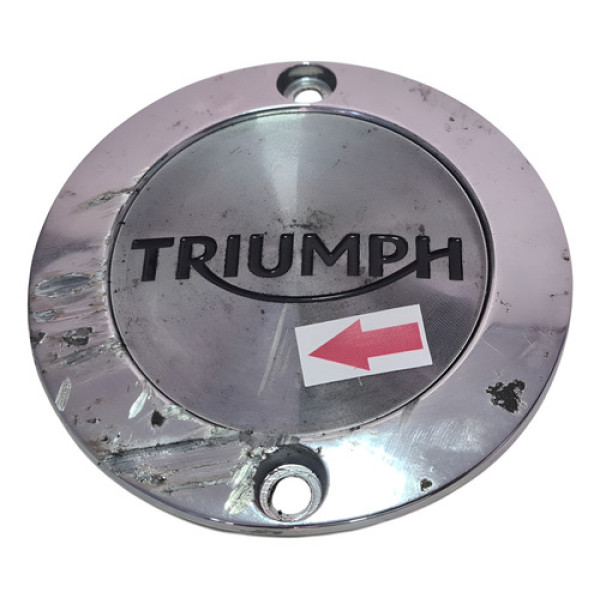 Emblema Tampa Motor Triumph Scrambler 400x 24/25 L/e 55641 Prateado