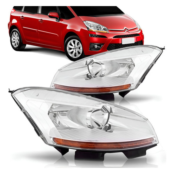 Farol Citroen C4 Grand Picasso 2008 09 10 11 2012 Ambar Direito/passageiro