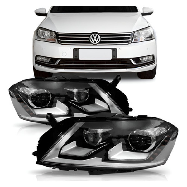 Farol Passat Com Led 2011 2012 2013 2014 Eletrico
