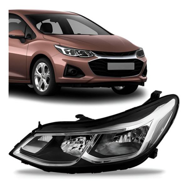 Farol Cruze Lt 2017 2018 2019 2020 2021 2022 Esquerdo/motorista