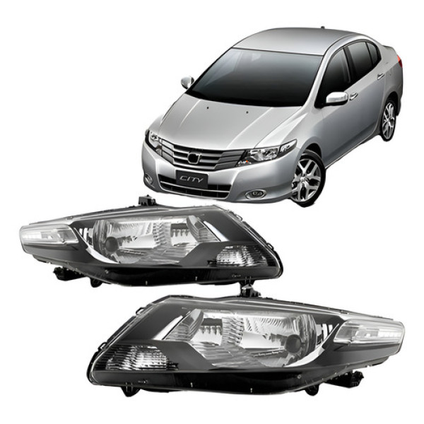 Par Farol Para Honda City 2009 2010 2011