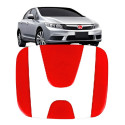 Aplique Emblema Grade Civic 07 A 11 \\ Fit 09 A 14 Vermelho