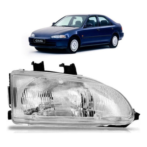 Farol Civic 1992 1993 1994 1995 Sedan  04 Portas
