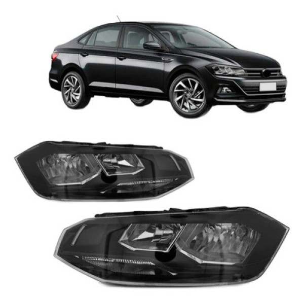 Par Farol Vw Virtus 2018 A 2019 Manual Friso Preto