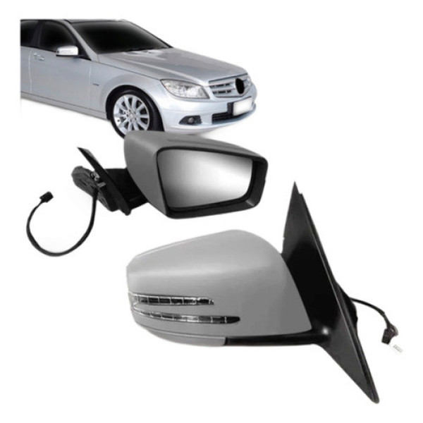 Par Retrovisor C180 2008 2010 2011 Eletrico Com Pisca Primer