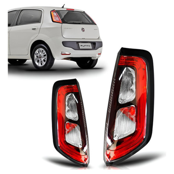 Lanterna Fiat Punto 2013 2014 2015 2016 13 14 15 Com Led